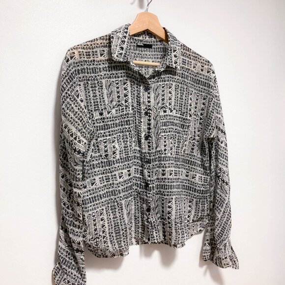 BDG vintage pattern button down cotton shirt - Picture 12 of 14